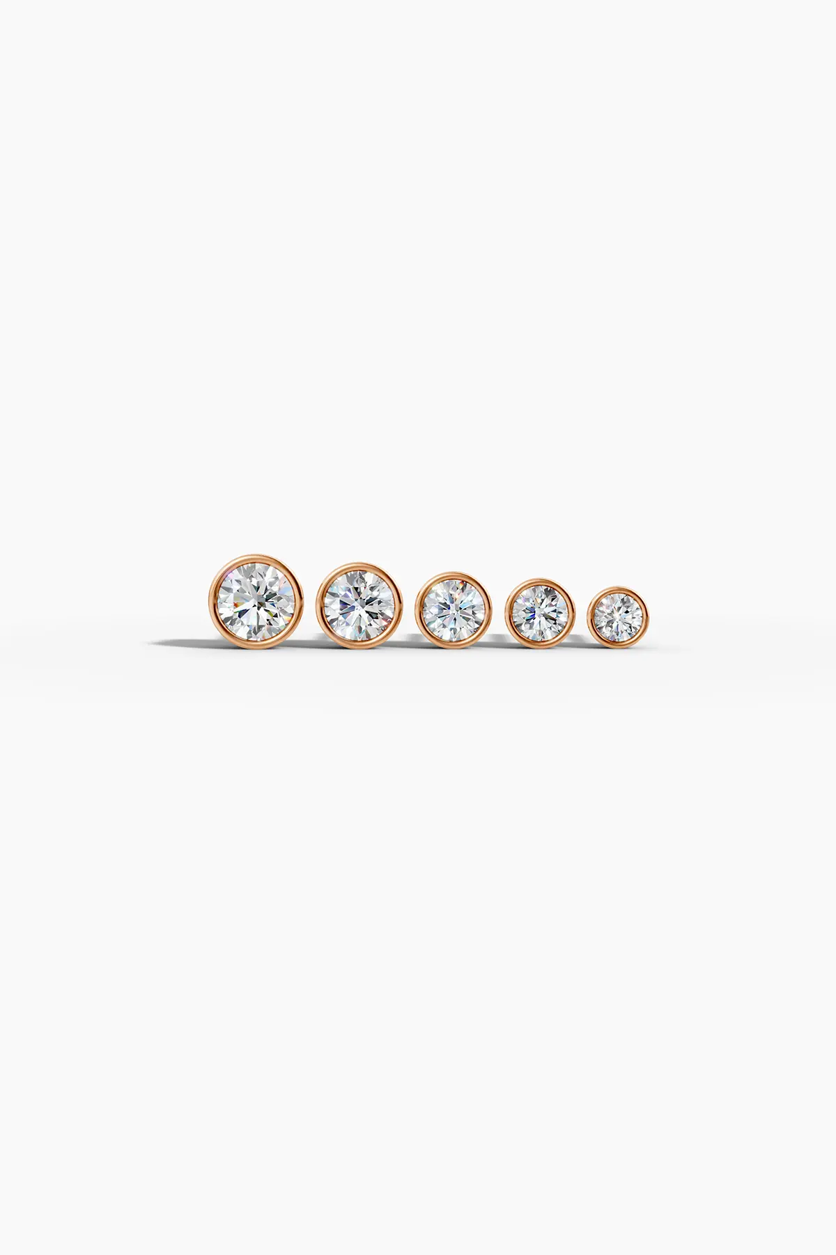 Phos Diamond Bezel Studs