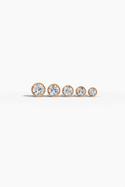 Phos Diamond Bezel Studs