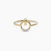 Dainty Circle Diamond Ring