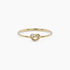Dainty Knot Ring With Diamonds