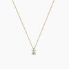 Oval Solitaire Diamond Pendant Necklace