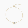 Princess Cut Bezel Diamond Bracelet