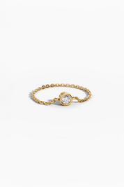 Petite Diamond Chain Ring
