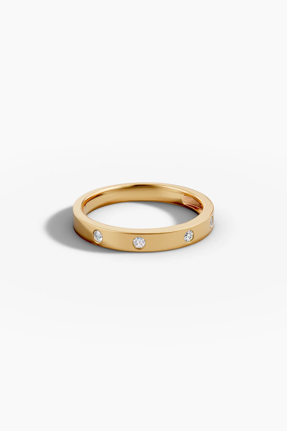 Diamond Dot Ring - Rose Gold