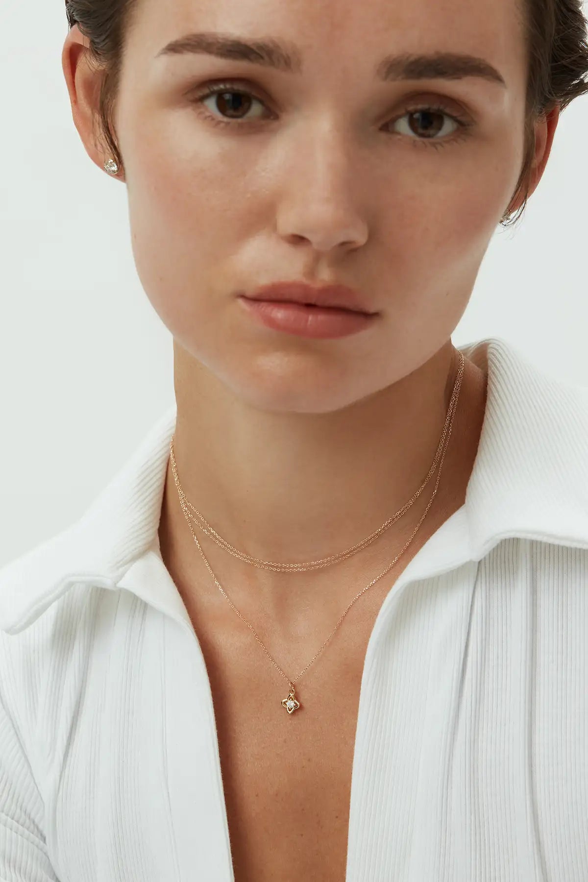 Dyo Double Chain Layered Necklace