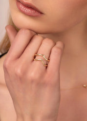 Kampi Wave Gold Ring