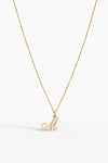 Poetry Initial Letter Necklace