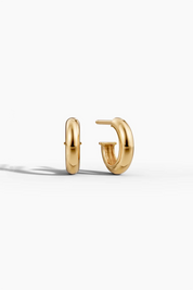 Petite Stud Hoop Earrings - Rose Gold (pair)