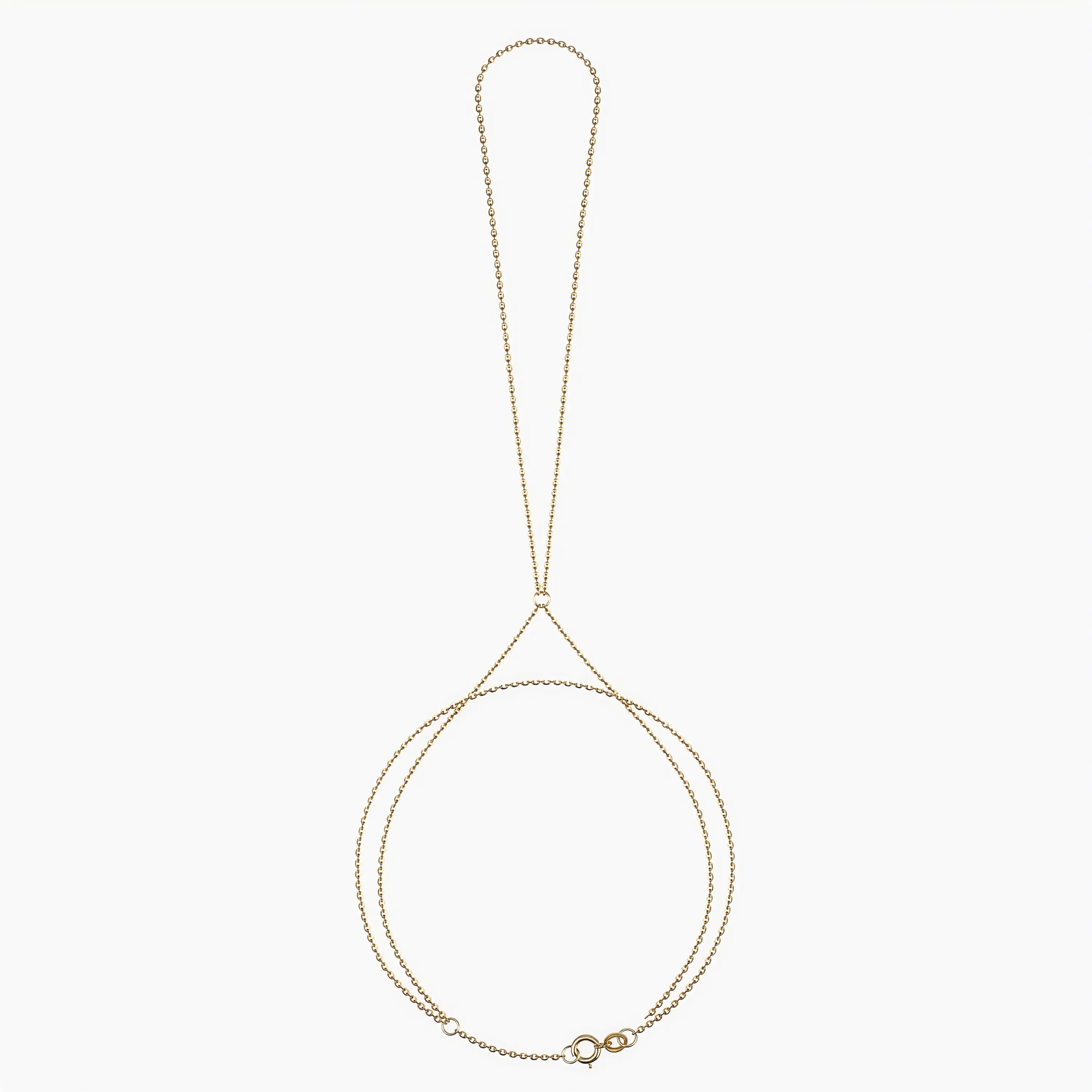 Lien Ring Chain Gold Bracelet