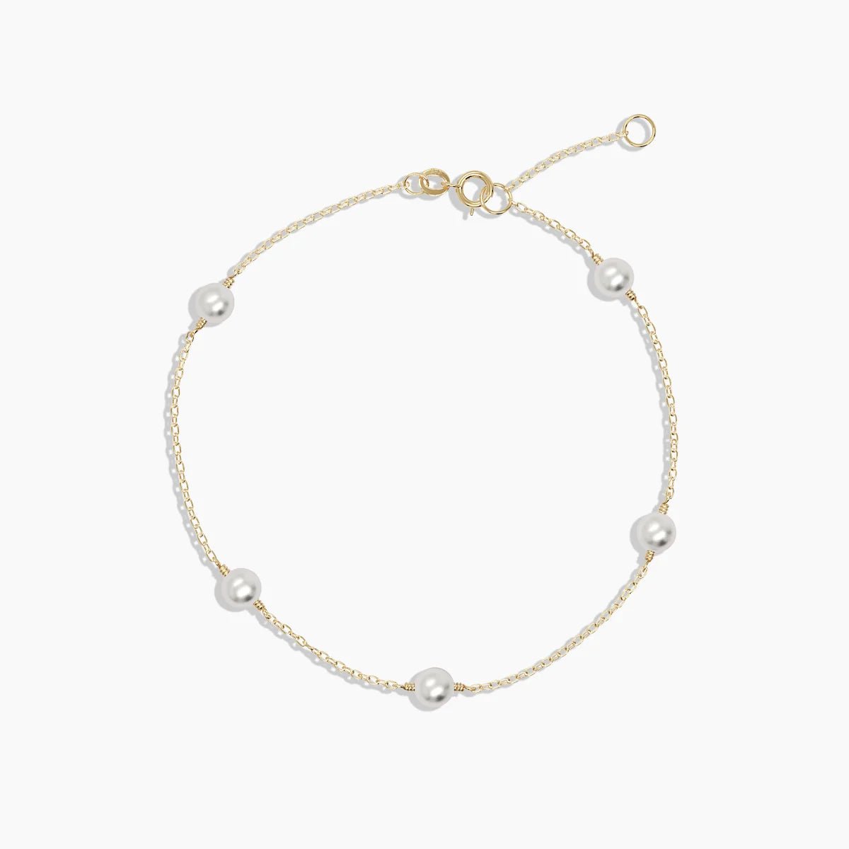 Multi Pearl Bracelet in Rose Gold - Narcissus