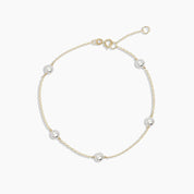 Multi Pearl Bracelet in Rose Gold - Narcissus