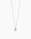 Pear Núde Diamond Solitaire Necklace