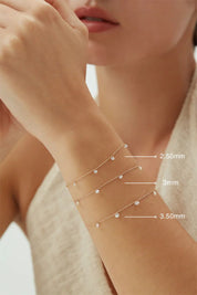 Núde Diamond Drop Station Bracelet