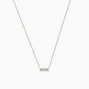 Trio Stone Diamond Necklace