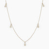 Alinéa Diamond Droplet Station Necklace