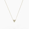 Trio Bezel Necklace