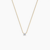 Éclat Single Diamond Solitaire Necklace – Yellow Gold