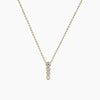 Tiny Vertical Diamond Necklace