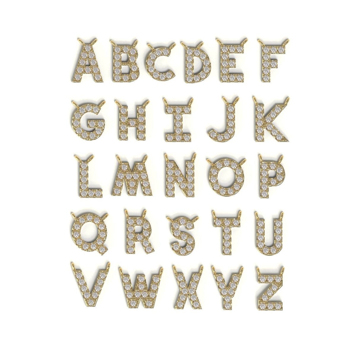 Diamond Initial B Necklace - Narcissus