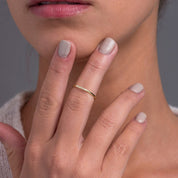 Diamond Thin Stacking Ring - Narcissus