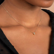 Two Bezel Diamond Necklace - Narcissus