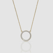Circle Diamond Necklace