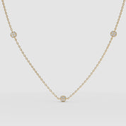 Alinéa Two-Sided Diamond Disc Necklace