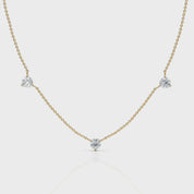 Alinéa Gold Diamond Station Necklace II