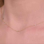 Alinéa Trio Diamond Station Necklace