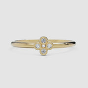 Four Diamond Cluster Ring