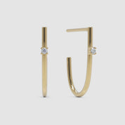 Diamond Accent Hoops