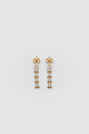 Linear Diamond Drop Earrings
