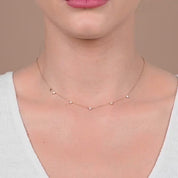 Alinéa Gold Diamond Station Necklace I