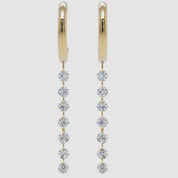 Núde Diamond Drop Earrings - Rose Gold