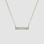 Mini Diamond Bar Necklace