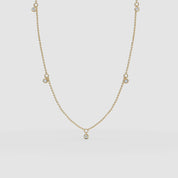 Alinéa Diamond Bezel Station Necklace