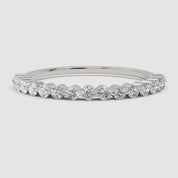 360 video showcasing the white gold diamond eternity band, capturing its light-reflecting brilliance and refined craftsmanship
