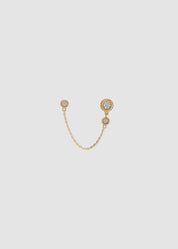 Trio Diamond Chain Stud (single)