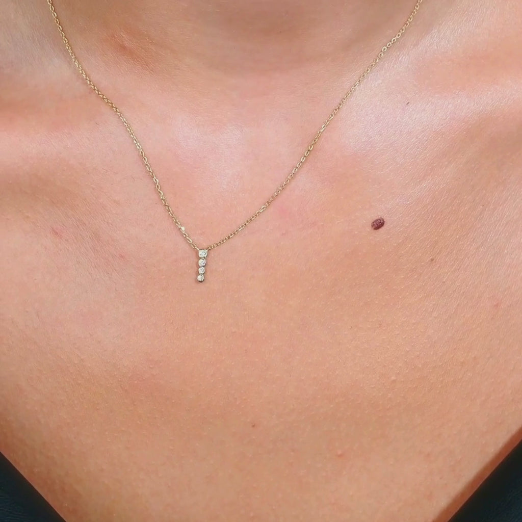 Vertical Diamond Necklace - video