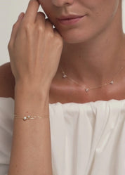Two-Sided Diamond Bezel Bracelet