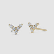 Chevron Diamond Earrings