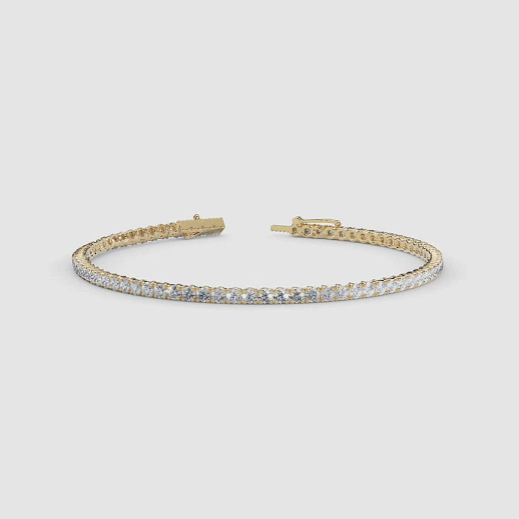 14k Gold Diamond Tennis Bracelet 1.50ctw video
