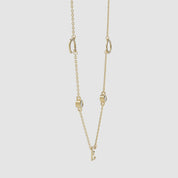 Triple Letter Diamond Necklace - Enea