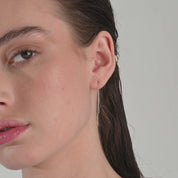 Núde Tennis Link Diamond Threader Earrings - Rose Gold