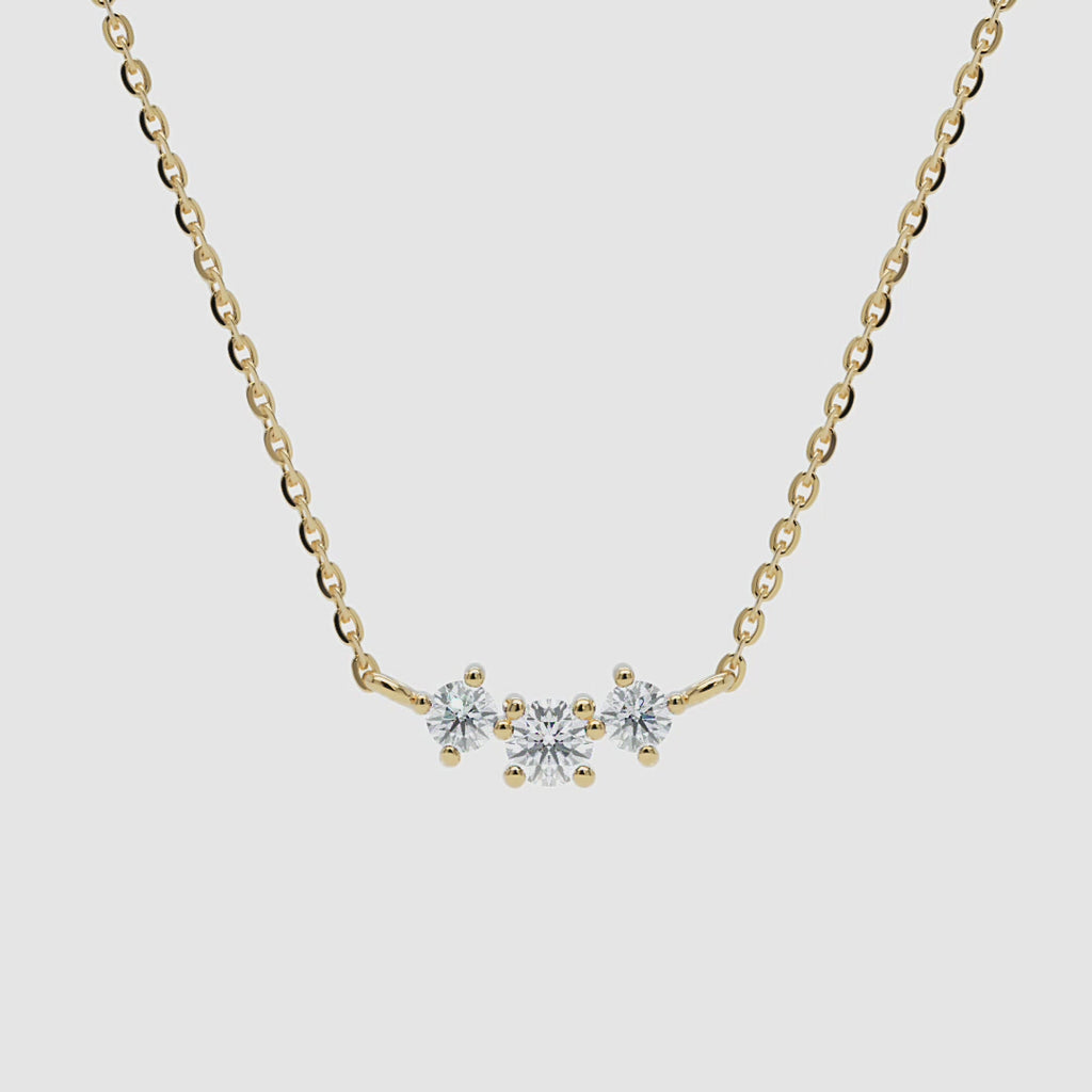 Three Diamond Necklace - Narcissus