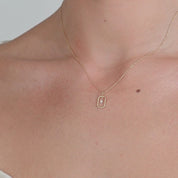 Núde Pendant with Exposed Diamond