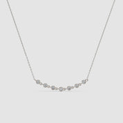 Multi Diamond Bezel Necklace