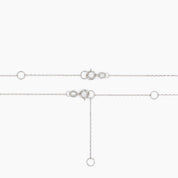 Éclat Single Diamond Solitaire Necklace - White Gold