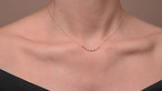 Multi Diamond Bezel Necklace