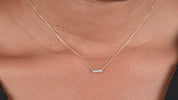 Trio Stone Diamond Necklace